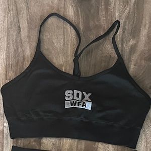 Sarah’s Day x White Fox Active Coffee Date Seamless Sports Bra Black
